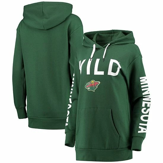 Women's G-III 4Her By Carl Banks Green Minnesota Wild Extra Inning Pullover Hoodie 2 Women's G-III 4Her By Carl Banks Green Minnesota Wild Extra Inning Pullover Hoodie - Image 2