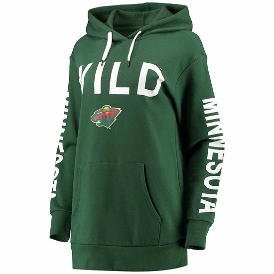Women's G-III 4Her By Carl Banks Green Minnesota Wild Extra Inning Pullover Hoodie 3 Women's G-III 4Her By Carl Banks Green Minnesota Wild Extra Inning Pullover Hoodie - Image 3