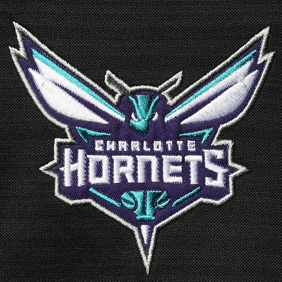 Men's G-III Sports By Carl Banks Black Charlotte Hornets 75th Anniversary Power Forward Space-Dye Full-Zip Track Jacket 5 Men's G-III Sports By Carl Banks Black Charlotte Hornets 75th Anniversary Power Forward Space-Dye Full-Zip Track Jacket - Image 5