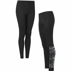 Women's G-III 4Her By Carl Banks Black Colorado Rockies Stadium Leggings