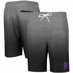 Men's G-III Sports By Carl Banks Black Kansas State Wildcats Ocean Swim Trunks