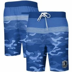 Men's G-III Sports By Carl Banks Blue Dallas Mavericks Wave Camo Quick-Dry Swim Trunks