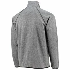 Men's G-III Sports By Carl Banks Heathered Gray Carolina Panthers Forefront Raglan Half-Zip Jacket -G-III Sales Store unnamed file 3570