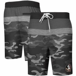 Men's G-III Sports By Carl Banks Black Florida State Seminoles Wave Camo Swim Trunks