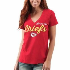 Women's G-III 4Her By Carl Banks Red Kansas City Chiefs Post Season V-Neck T-Shirt 9 Women's G-III 4Her By Carl Banks Red Kansas City Chiefs Post Season V-Neck T-Shirt -G-III Sales Store unnamed file 37