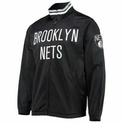 Men's G-III Sports By Carl Banks Black Brooklyn Nets Dual-Threat Tricot Full-Zip Track Jacket -G-III Sales Store unnamed file 3739