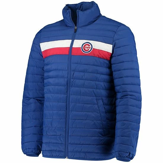 Men's G-III Sports By Carl Banks Royal Chicago Cubs Yard Line Quilted Full-Zip Jacket 3 Men's G-III Sports By Carl Banks Royal Chicago Cubs Yard Line Quilted Full-Zip Jacket - Image 3