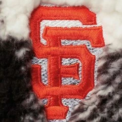 Women's G-III Sports By Carl Banks Black/Gray San Francisco Giants Sherpa Plaid Quarter-Zip Jacket -G-III Sales Store unnamed file 3832