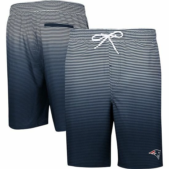Men's G-III Sports By Carl Banks Navy New England Patriots Ocean Swim Trunks 2 Men's G-III Sports By Carl Banks Navy New England Patriots Ocean Swim Trunks - Image 2