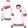 Women's G-III 4Her By Carl Banks White St. Louis Cardinals Pre-Game Full-Zip Track Jacket