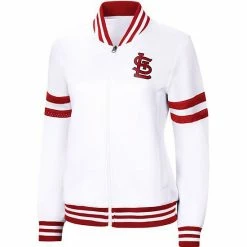 Women's G-III 4Her By Carl Banks White St. Louis Cardinals Pre-Game Full-Zip Track Jacket 6 Women's G-III 4Her By Carl Banks White St. Louis Cardinals Pre-Game Full-Zip Track Jacket -G-III Sales Store unnamed file 4023