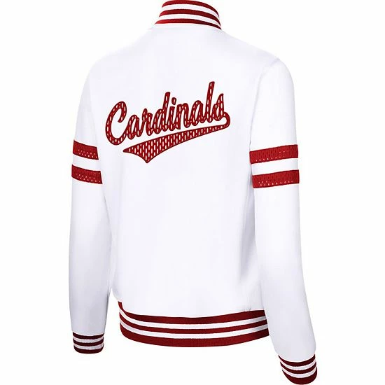Women's G-III 4Her By Carl Banks White St. Louis Cardinals Pre-Game Full-Zip Track Jacket 4 Women's G-III 4Her By Carl Banks White St. Louis Cardinals Pre-Game Full-Zip Track Jacket - Image 4