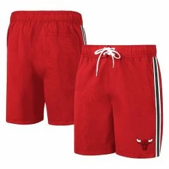 Men's G-III Sports By Carl Banks Red Chicago Bulls Sand Beach Volley Swim Shorts