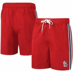 Men's G-III Sports By Carl Banks Red St. Louis Cardinals Sand Beach Volley Swim Shorts