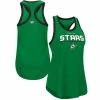 Women's G-III Sports By Carl Banks Kelly Green Dallas Stars Showdown Slub Racerback Tank Top