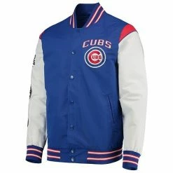 Men's G-III Sports By Carl Banks Royal/Red Chicago Cubs Complete Game Commemorative Full-Snap Jacket -G-III Sales Store unnamed file 43
