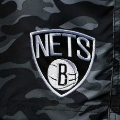 Men's G-III Sports By Carl Banks Black Brooklyn Nets Wave Camo Quick-Dry Swim Trunks -G-III Sales Store unnamed file 4300