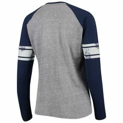 Women's G-III 4Her By Carl Banks Gray/Navy Milwaukee Brewers Franchise Tri-Blend Raglan Long Sleeve T-Shirt 8 Women's G-III 4Her By Carl Banks Gray/Navy Milwaukee Brewers Franchise Tri-Blend Raglan Long Sleeve T-Shirt -G-III Sales Store unnamed file 4327