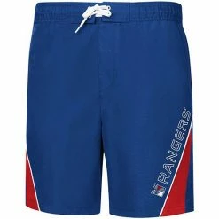 Men's G-III Sports By Carl Banks Blue New York Rangers Sunrise Volley Swim Shorts -G-III Sales Store unnamed file 4417