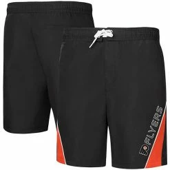 Men's G-III Sports By Carl Banks Black Philadelphia Flyers Sunrise Volley Swim Shorts