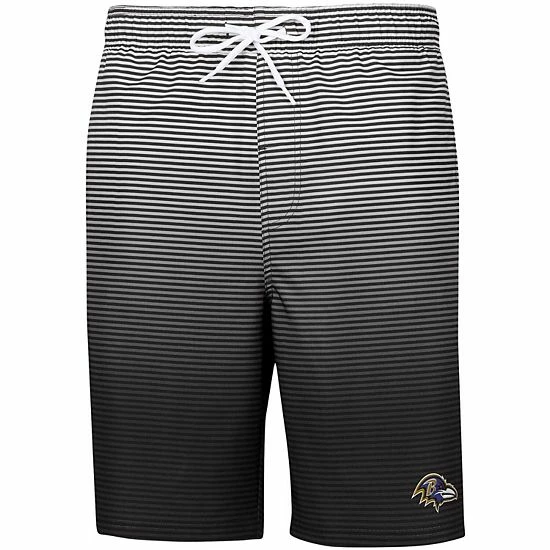 Men's G-III Sports By Carl Banks Black Baltimore Ravens Ocean Swim Trunks 3 Men's G-III Sports By Carl Banks Black Baltimore Ravens Ocean Swim Trunks - Image 3