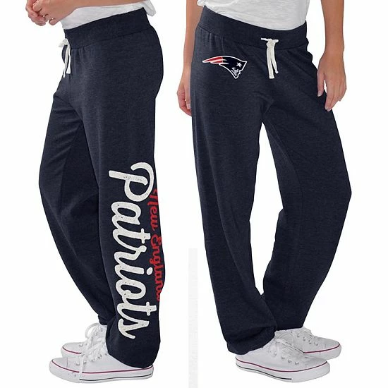 Women's G-III 4Her By Carl Banks Navy New England Patriots Scrimmage Fleece Pants 1 Women's G-III 4Her By Carl Banks Navy New England Patriots Scrimmage Fleece Pants