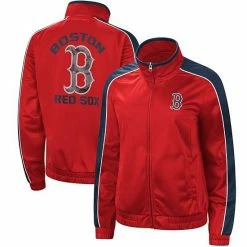 Women's G-III 4Her By Carl Banks Red Boston Red Sox Gamer Full-Zip Track Jacket