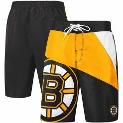 Men's G-III Sports By Carl Banks Black Boston Bruins Wind Wave Board Shorts