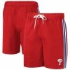 Men's G-III Sports By Carl Banks Red Philadelphia Phillies Sand Beach Volley Swim Shorts