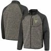 Men's G-III Sports By Carl Banks Charcoal/Black Pittsburgh Penguins Switchback Transitional Raglan Full-Zip Jacket