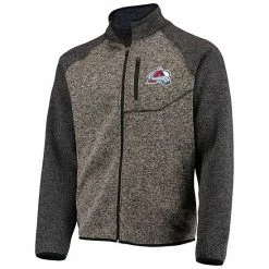 Men's G-III Sports By Carl Banks Charcoal/Black Colorado Avalanche Switchback Transitional Raglan Full-Zip Jacket -G-III Sales Store unnamed file 4656