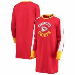 Women's G-III 4Her By Carl Banks Red Kansas City Chiefs Hurry Up Offense T-Shirt Dress