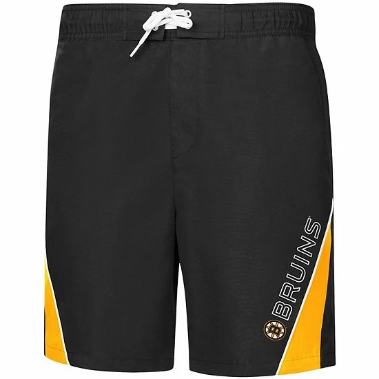 Men's G-III Sports By Carl Banks Black Boston Bruins Sunrise Volley Swim Shorts 3 Men's G-III Sports By Carl Banks Black Boston Bruins Sunrise Volley Swim Shorts - Image 3