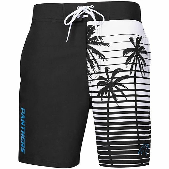Men's G-III Sports By Carl Banks Black Carolina Panthers Volley Swim Trunks 3 Men's G-III Sports By Carl Banks Black Carolina Panthers Volley Swim Trunks - Image 3