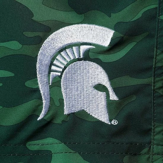Men's G-III Sports By Carl Banks Green Michigan State Spartans Wave Camo Swim Trunks 5 Men's G-III Sports By Carl Banks Green Michigan State Spartans Wave Camo Swim Trunks - Image 5