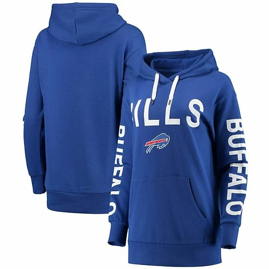 Women's G-III 4Her By Carl Banks Royal Buffalo Bills Extra Point Pullover Hoodie 2 Women's G-III 4Her By Carl Banks Royal Buffalo Bills Extra Point Pullover Hoodie - Image 2
