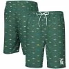 Men's G-III Sports By Carl Banks Green Michigan State Spartans Anchor Swim Trunks