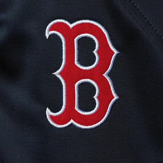 Women's G-III Sports By Carl Banks Red/Navy Boston Red Sox First Base Raglan Full-Zip Track Jacket 4 Women's G-III Sports By Carl Banks Red/Navy Boston Red Sox First Base Raglan Full-Zip Track Jacket - Image 4