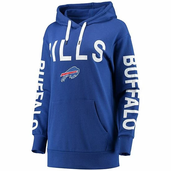 Women's G-III 4Her By Carl Banks Royal Buffalo Bills Extra Point Pullover Hoodie 3 Women's G-III 4Her By Carl Banks Royal Buffalo Bills Extra Point Pullover Hoodie - Image 3