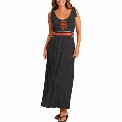 Women's G-III 4Her By Carl Banks Black San Francisco Giants Game Over Maxi Dress