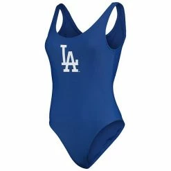 Women's G-III 4Her By Carl Banks Royal Los Angeles Dodgers Making Waves One-Piece Swimsuit -G-III Sales Store unnamed file 4841