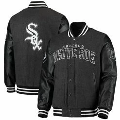 Men's G-III Sports By Carl Banks Black Chicago White Sox Power Play Full-Zip Jacket