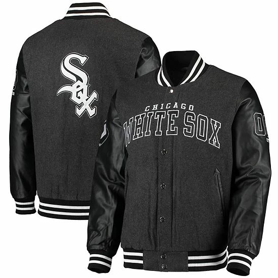 Men's G-III Sports By Carl Banks Black Chicago White Sox Power Play Full-Zip Jacket 2 Men's G-III Sports By Carl Banks Black Chicago White Sox Power Play Full-Zip Jacket - Image 2