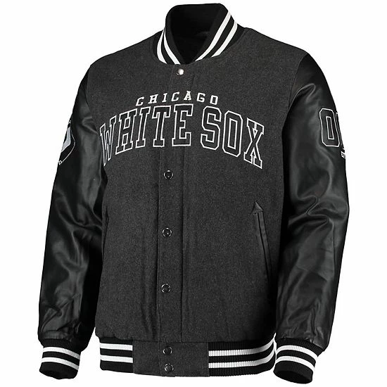 Men's G-III Sports By Carl Banks Black Chicago White Sox Power Play Full-Zip Jacket 3 Men's G-III Sports By Carl Banks Black Chicago White Sox Power Play Full-Zip Jacket - Image 3