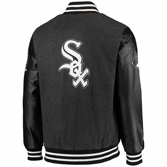 Men's G-III Sports By Carl Banks Black Chicago White Sox Power Play Full-Zip Jacket 4 Men's G-III Sports By Carl Banks Black Chicago White Sox Power Play Full-Zip Jacket - Image 4