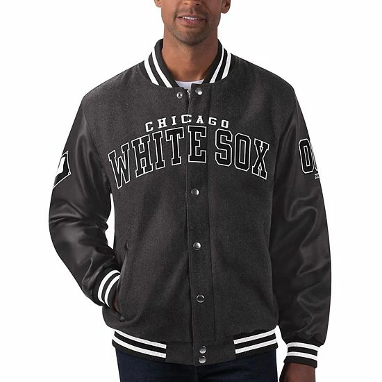 Men's G-III Sports By Carl Banks Black Chicago White Sox Power Play Full-Zip Jacket 5 Men's G-III Sports By Carl Banks Black Chicago White Sox Power Play Full-Zip Jacket - Image 5