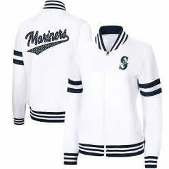 Women's G-III 4Her By Carl Banks White Seattle Mariners Pre-Game Full-Zip Track Jacket