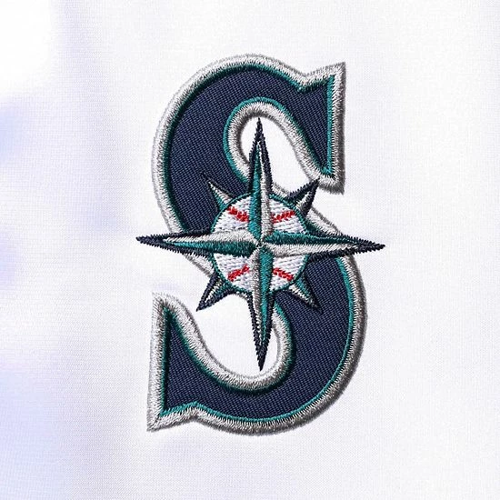 Women's G-III 4Her By Carl Banks White Seattle Mariners Pre-Game Full-Zip Track Jacket 4 Women's G-III 4Her By Carl Banks White Seattle Mariners Pre-Game Full-Zip Track Jacket - Image 4