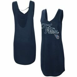 Women's G-III 4Her By Carl Banks Navy Tennessee Titans Off Season Swimsuit Cover-Up