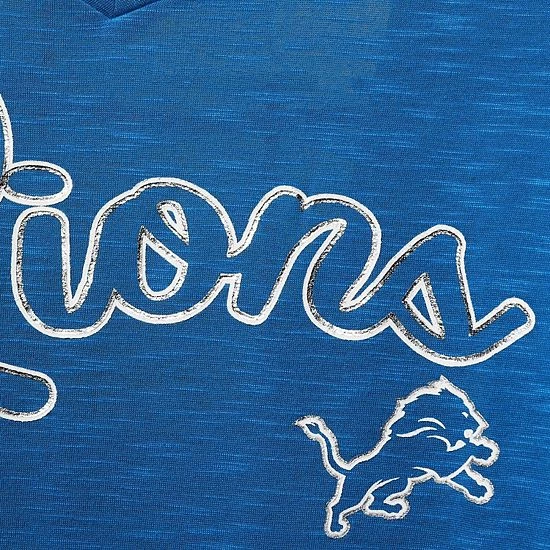 Women's G-III 4Her By Carl Banks Blue Detroit Lions Off Season Swimsuit Cover-Up 4 Women's G-III 4Her By Carl Banks Blue Detroit Lions Off Season Swimsuit Cover-Up - Image 4